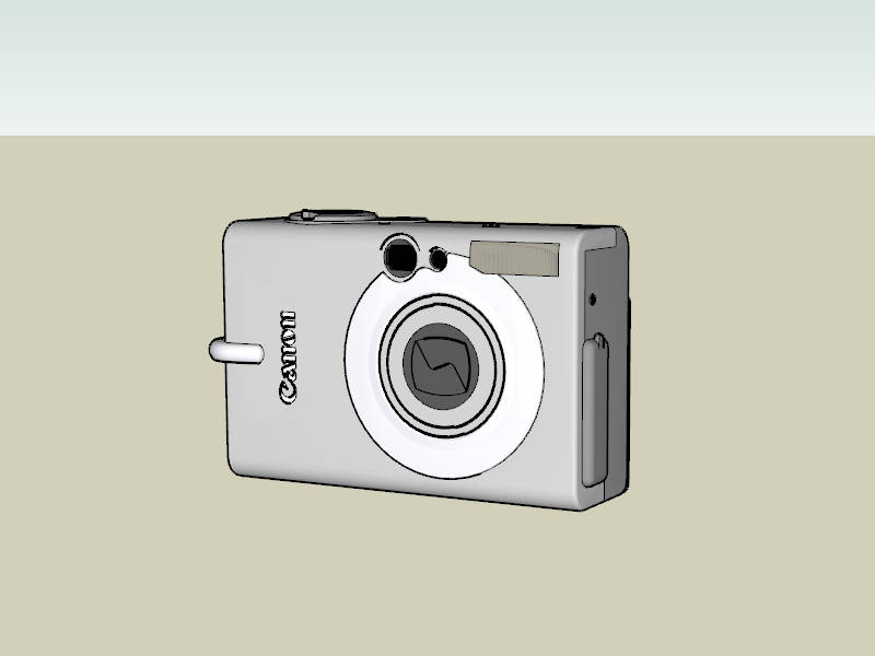 Canon Pocket Camera sketchup model preview - SketchupBox