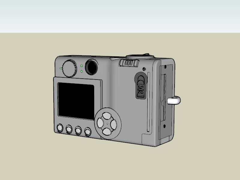 Canon Pocket Camera sketchup model preview - SketchupBox