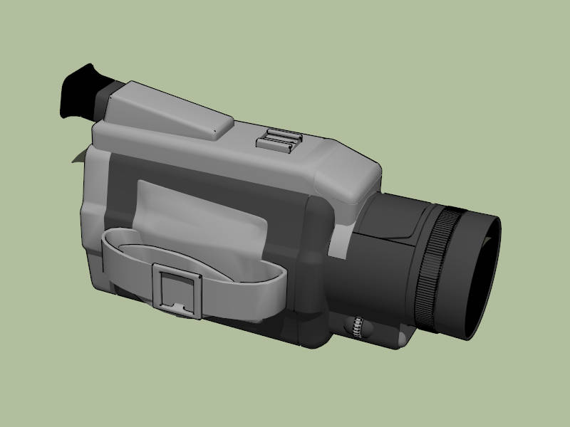 Old Camcorder sketchup model preview - SketchupBox