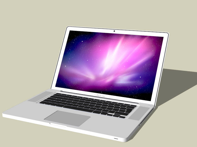 New Apple MacBook Pro sketchup model preview - SketchupBox