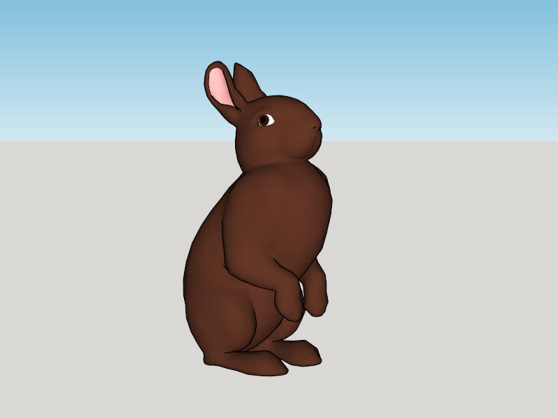 Garden Bunny Rabbit sketchup model preview - SketchupBox