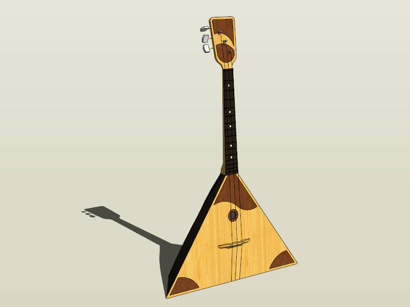 Russian Balalaika sketchup model preview - SketchupBox