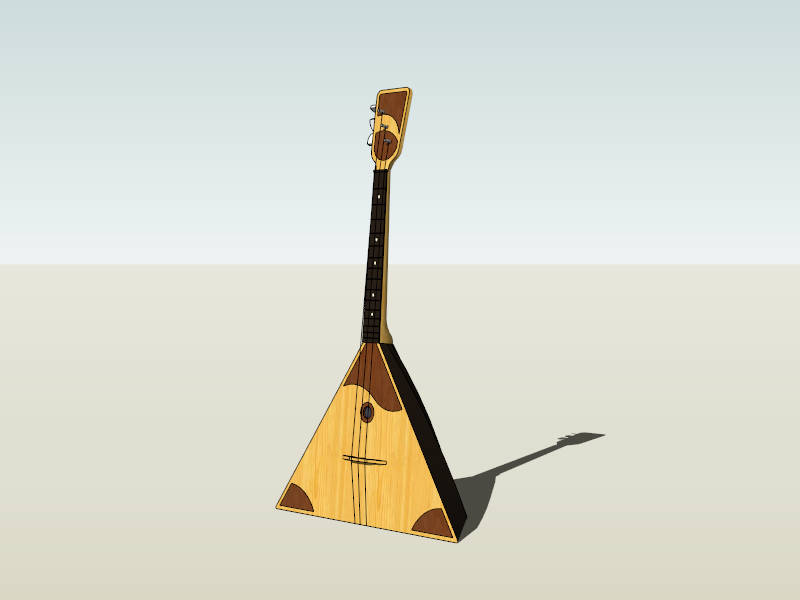 Russian Balalaika sketchup model preview - SketchupBox