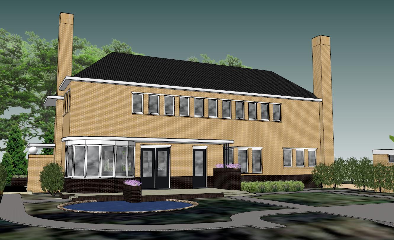 Two Country Houses sketchup model preview - SketchupBox