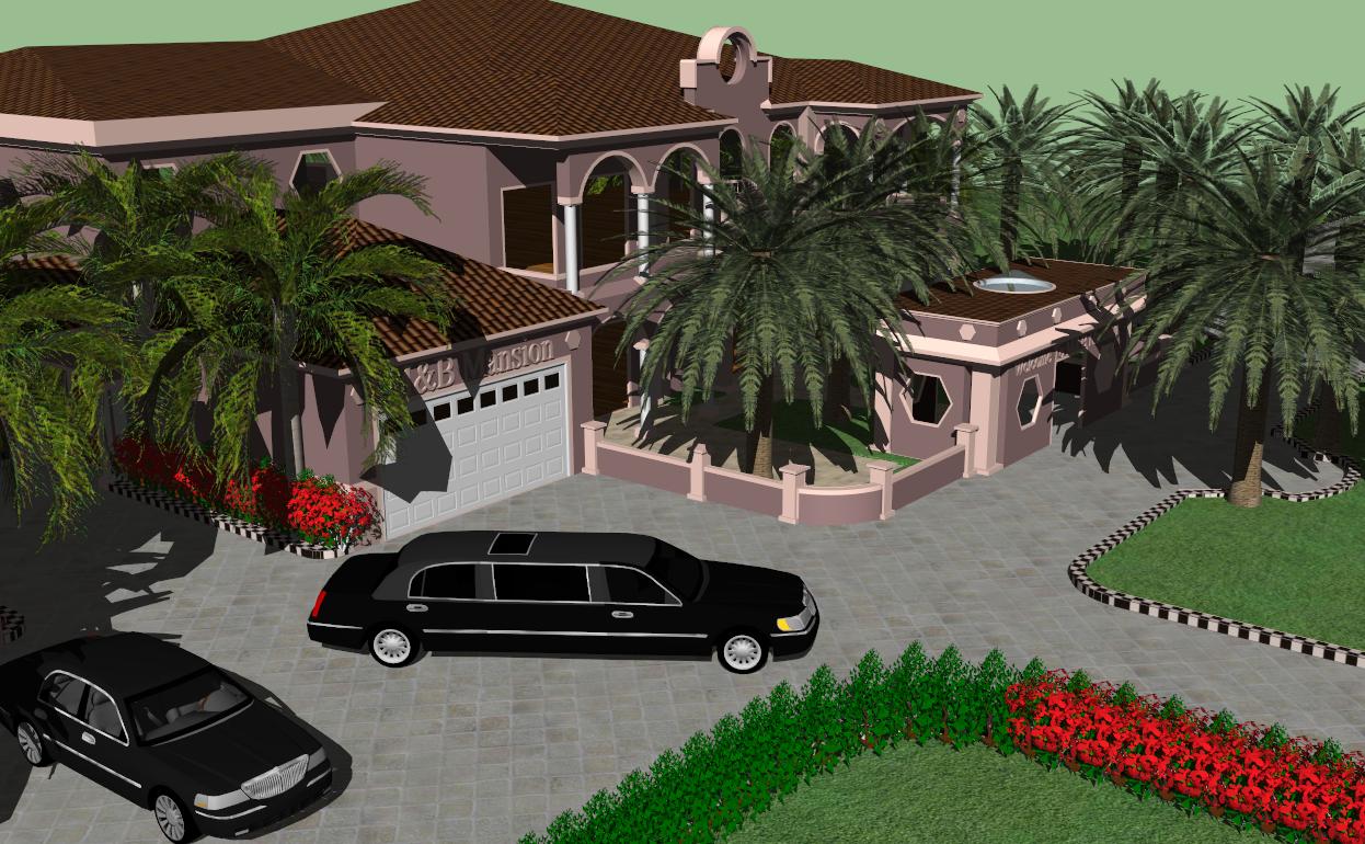 Tuscan Style Villa sketchup model preview - SketchupBox