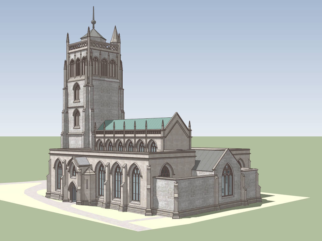 The Church of England sketchup model preview - SketchupBox