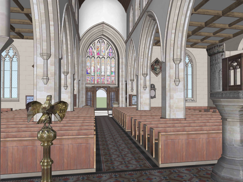 The Church of England sketchup model preview - SketchupBox