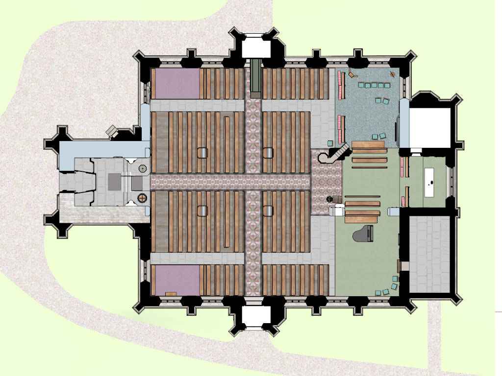 The Church of England sketchup model preview - SketchupBox
