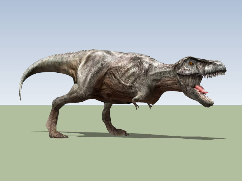 T-Rex Dinosaur sketchup model preview - SketchupBox