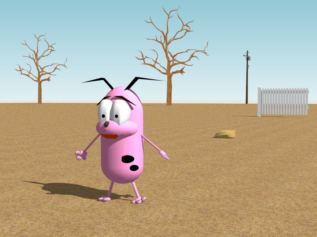 Cartoon Dog Character sketchup model preview - SketchupBox