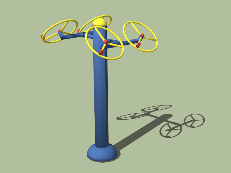 Outdoor Shoulder Wheel sketchup model preview - SketchupBox