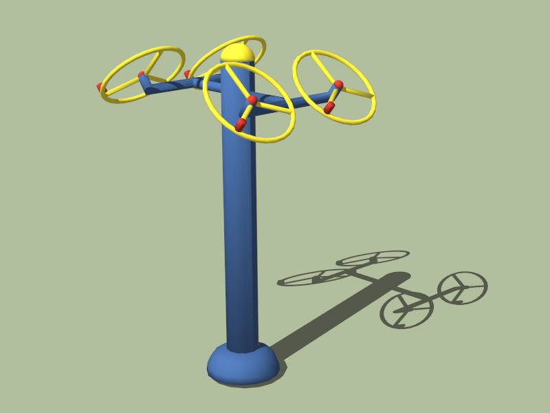 Outdoor Shoulder Wheel sketchup model preview - SketchupBox