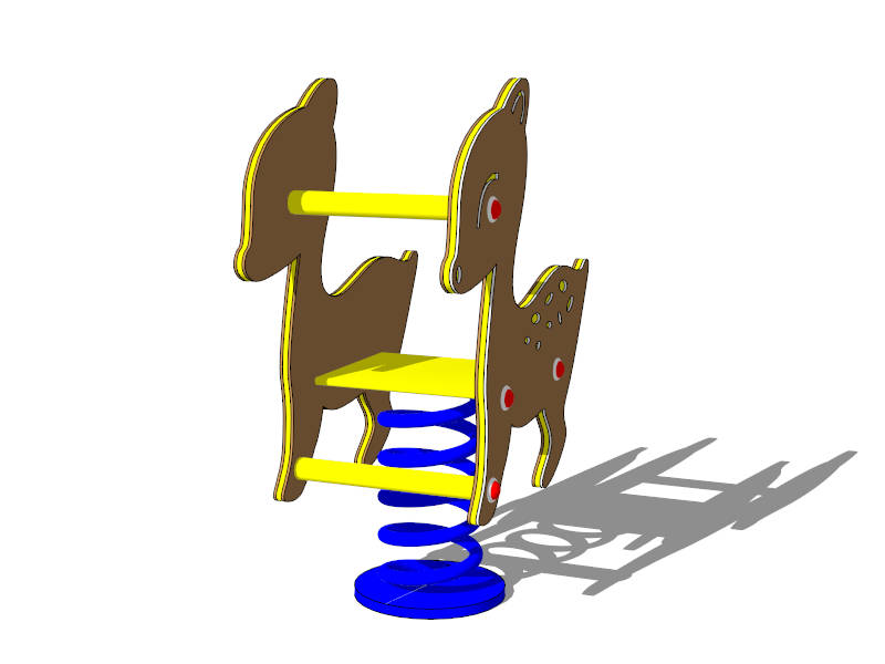 Deer Spring Rider sketchup model preview - SketchupBox