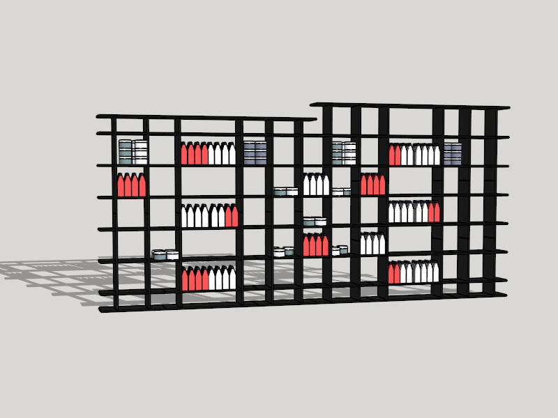 Simple Bookshelf sketchup model preview - SketchupBox