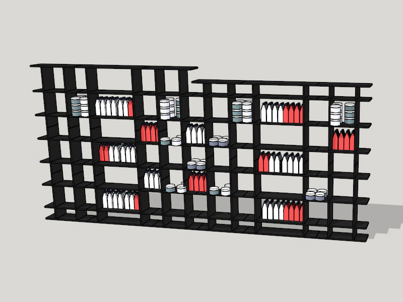Simple Bookshelf sketchup model preview - SketchupBox