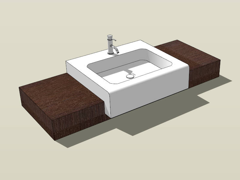 Countertop Sink Basin sketchup model preview - SketchupBox