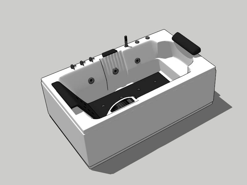 Luxury Whirlpool Tub sketchup model preview - SketchupBox