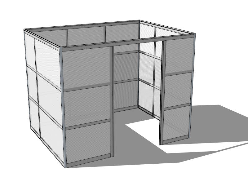 Office Cubicle Panels sketchup model preview - SketchupBox
