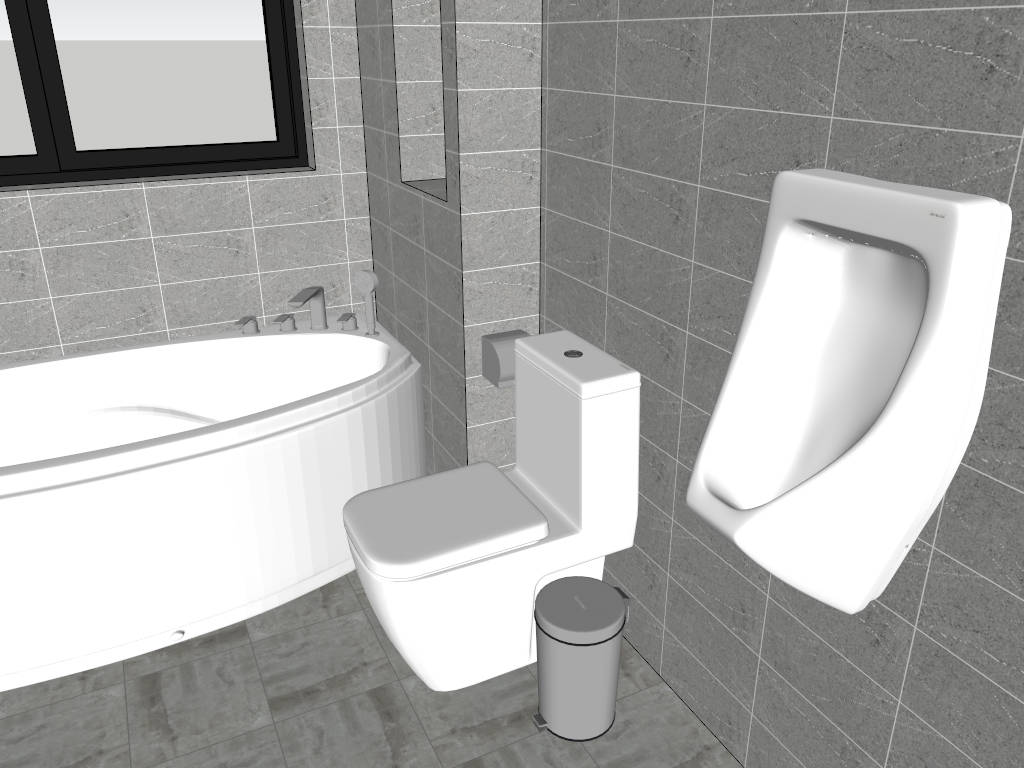 Small Bathroom Renovation Idea sketchup model preview - SketchupBox