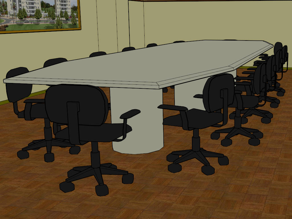 Conference Room Design Idea sketchup model preview - SketchupBox