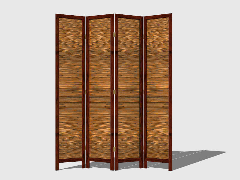 Retro Room Divider sketchup model preview - SketchupBox