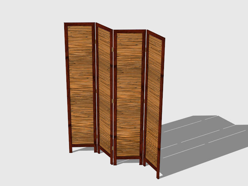 Retro Room Divider sketchup model preview - SketchupBox