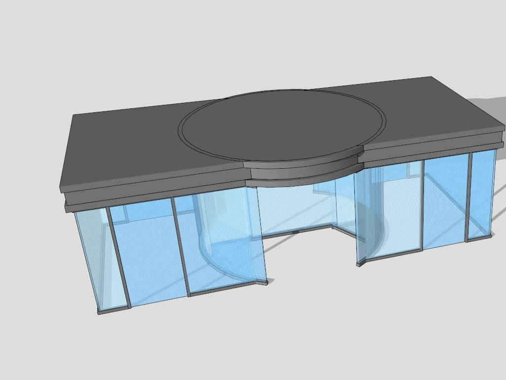 Revolving Door Design sketchup model preview - SketchupBox