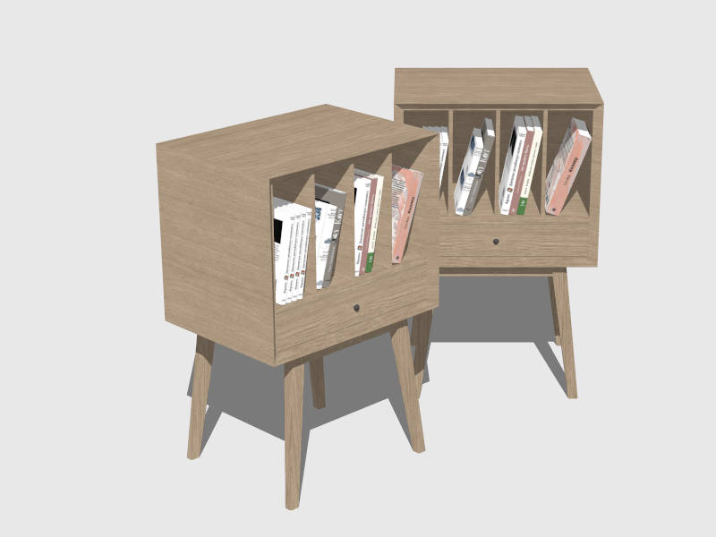 Bookshelf End Tables sketchup model preview - SketchupBox