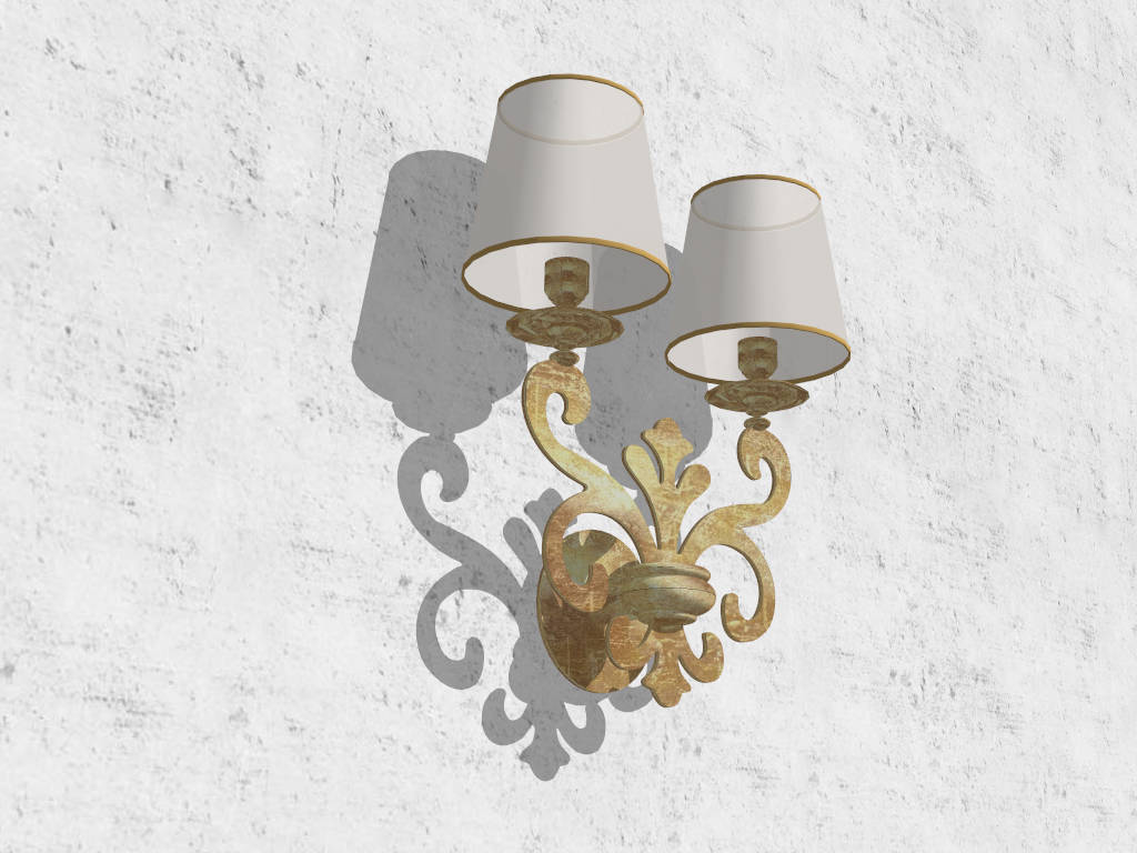 Mid Century Wall Sconce sketchup model preview - SketchupBox