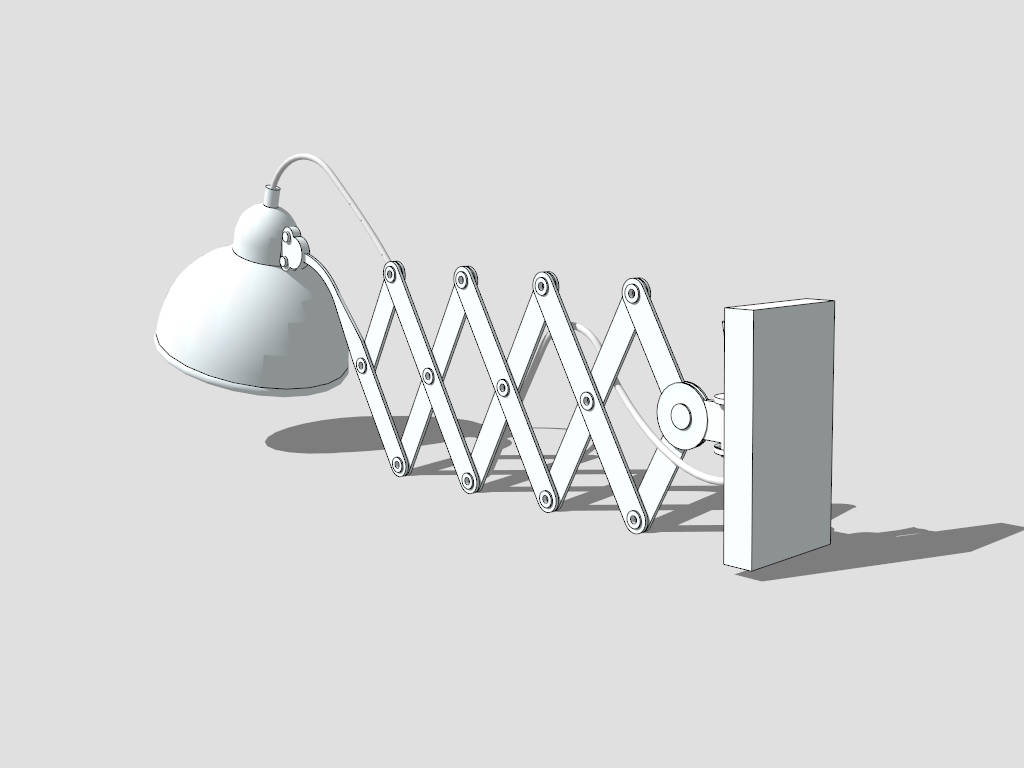 Retractable Wall Sconce sketchup model preview - SketchupBox