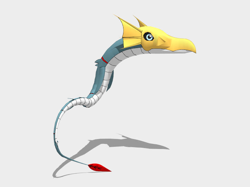 Cartoon Chinese Dragon sketchup model preview - SketchupBox