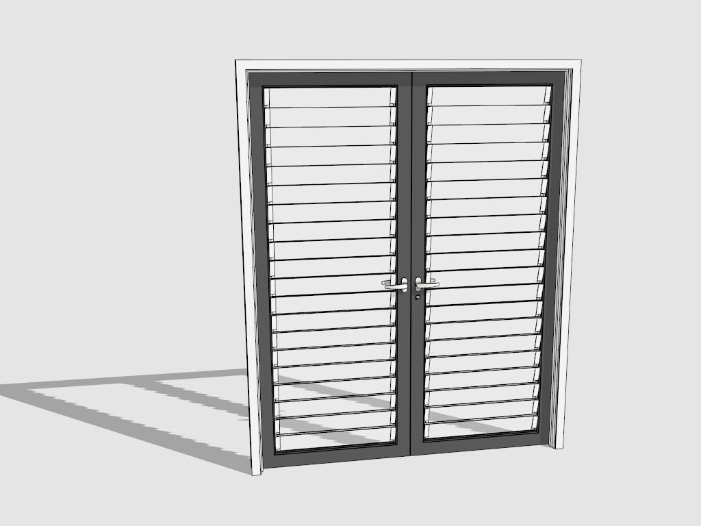 Sliding shutter door sketchup 3d model skp file download sketchupbox