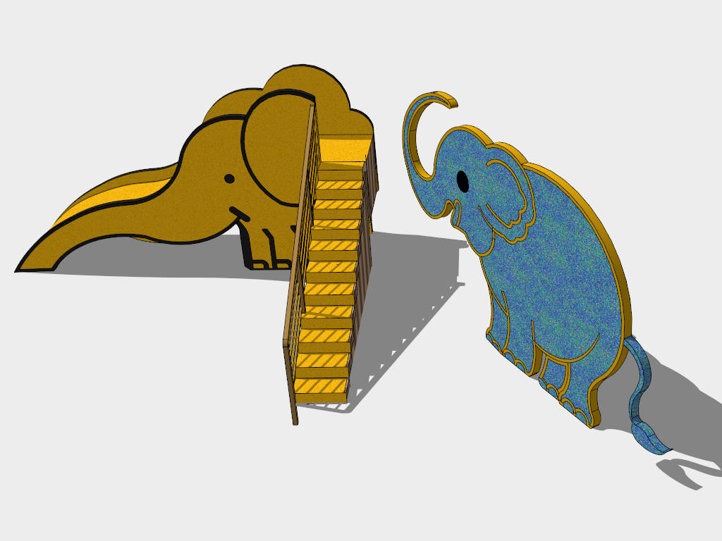 Elephant Slide sketchup model preview - SketchupBox