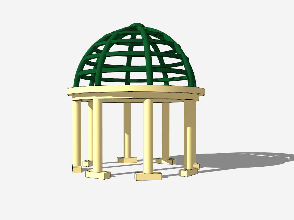 Greek Style Pavilion sketchup model preview - SketchupBox