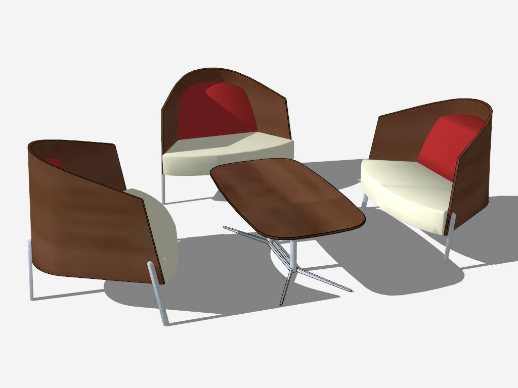 Office Breakroom Furniture sketchup model preview - SketchupBox