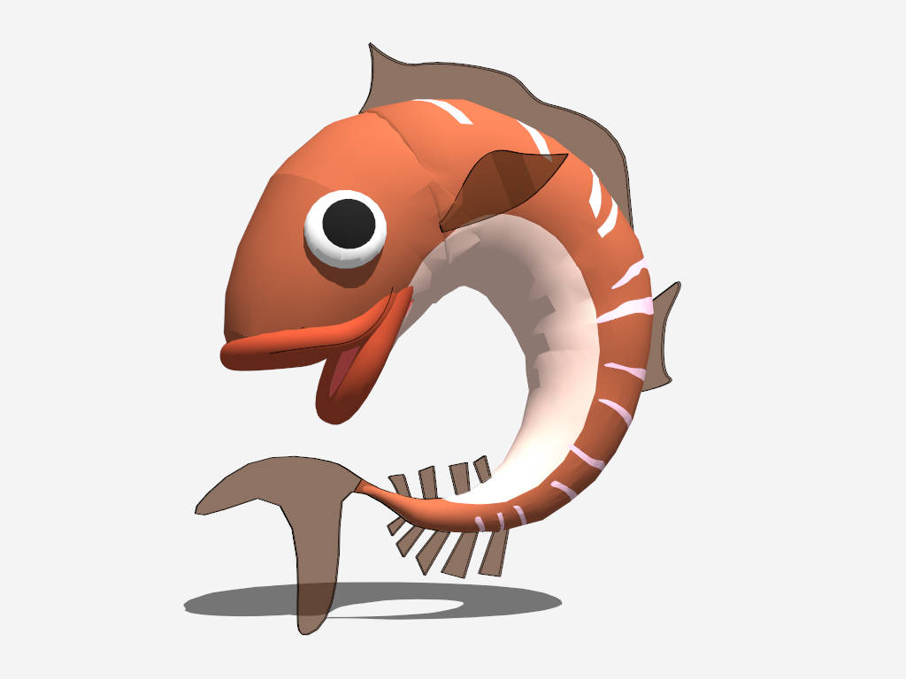 Clown Fish Sculpture sketchup model preview - SketchupBox