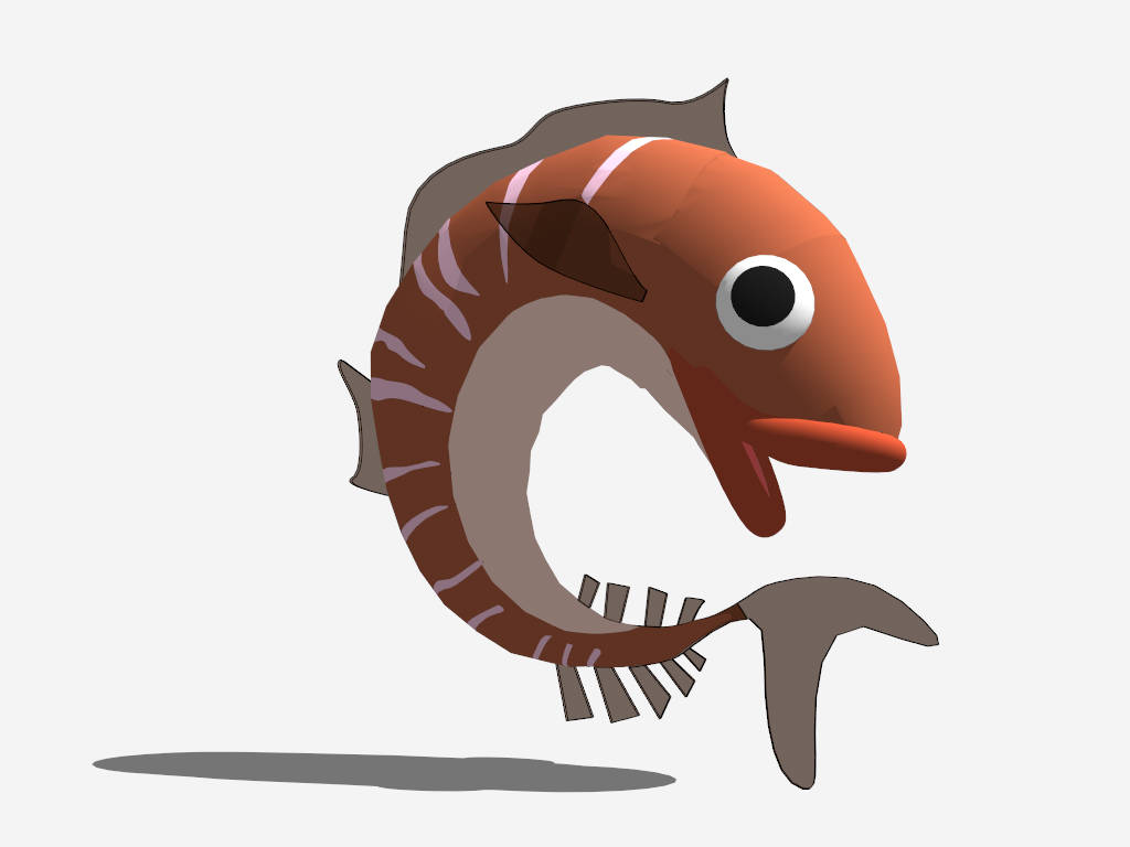 Clown Fish Sculpture sketchup model preview - SketchupBox