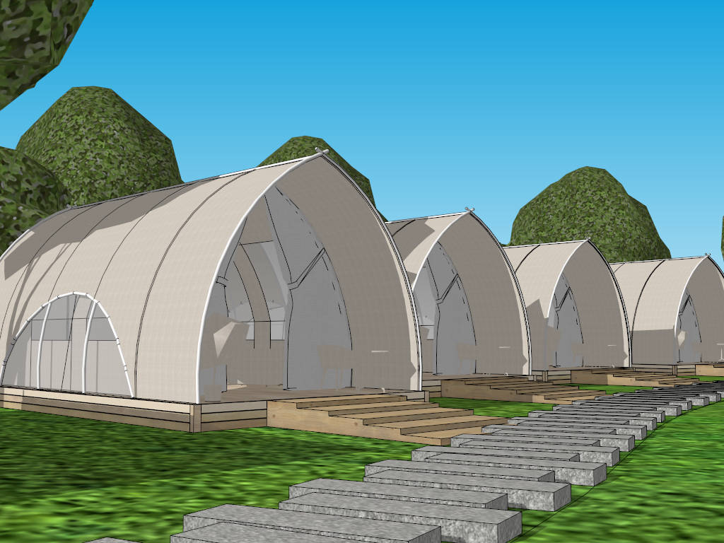 Lakeside Park Campground Planning & Design sketchup model preview - SketchupBox
