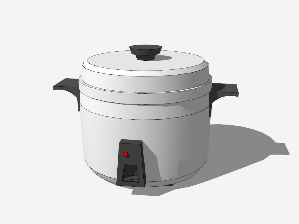 Electric Rice Cooker sketchup model preview - SketchupBox