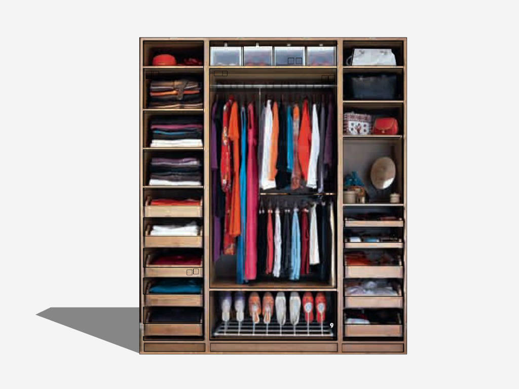 Small Apartment Closet Idea sketchup model preview - SketchupBox
