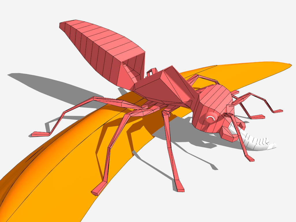 Animal Themed Playground Locust Slide sketchup model preview - SketchupBox