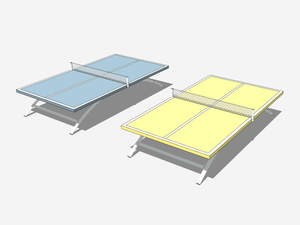 Table Tennis Tables sketchup model preview - SketchupBox
