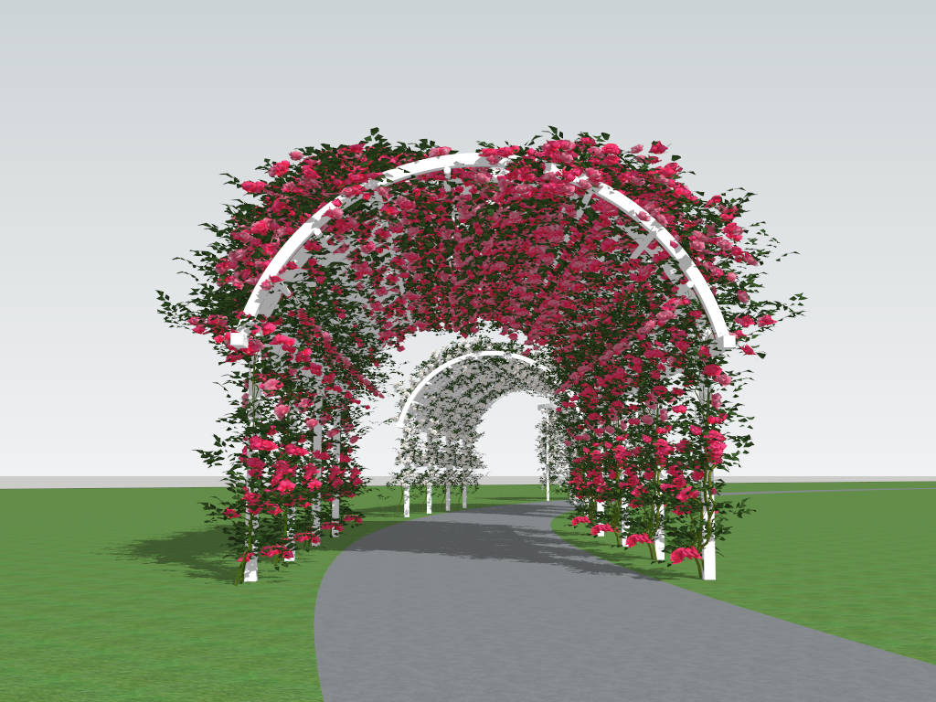 Climbing Roses Pergolas Arch sketchup model preview - SketchupBox