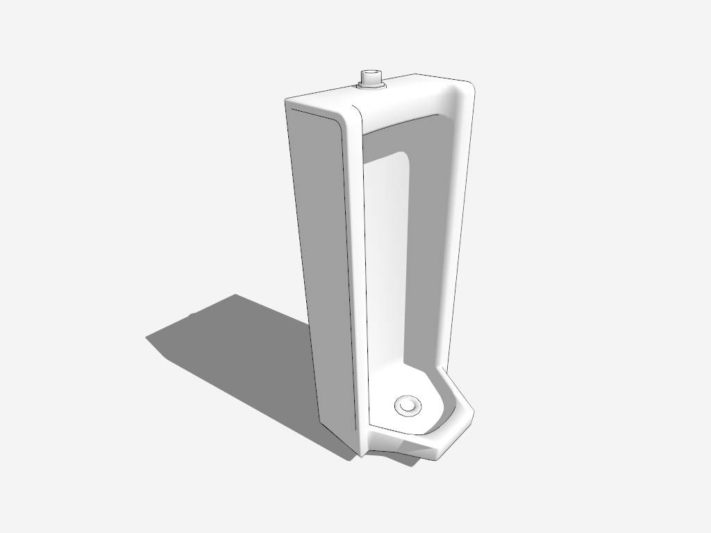 Floor Standing Urinal sketchup model preview - SketchupBox