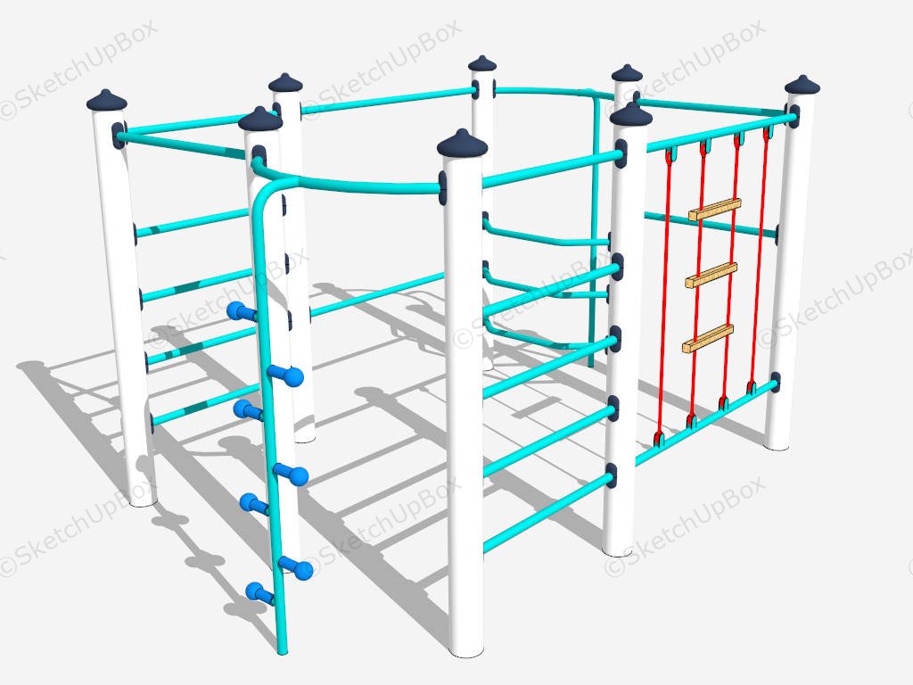 Metal Climbing Frame sketchup model preview - SketchupBox