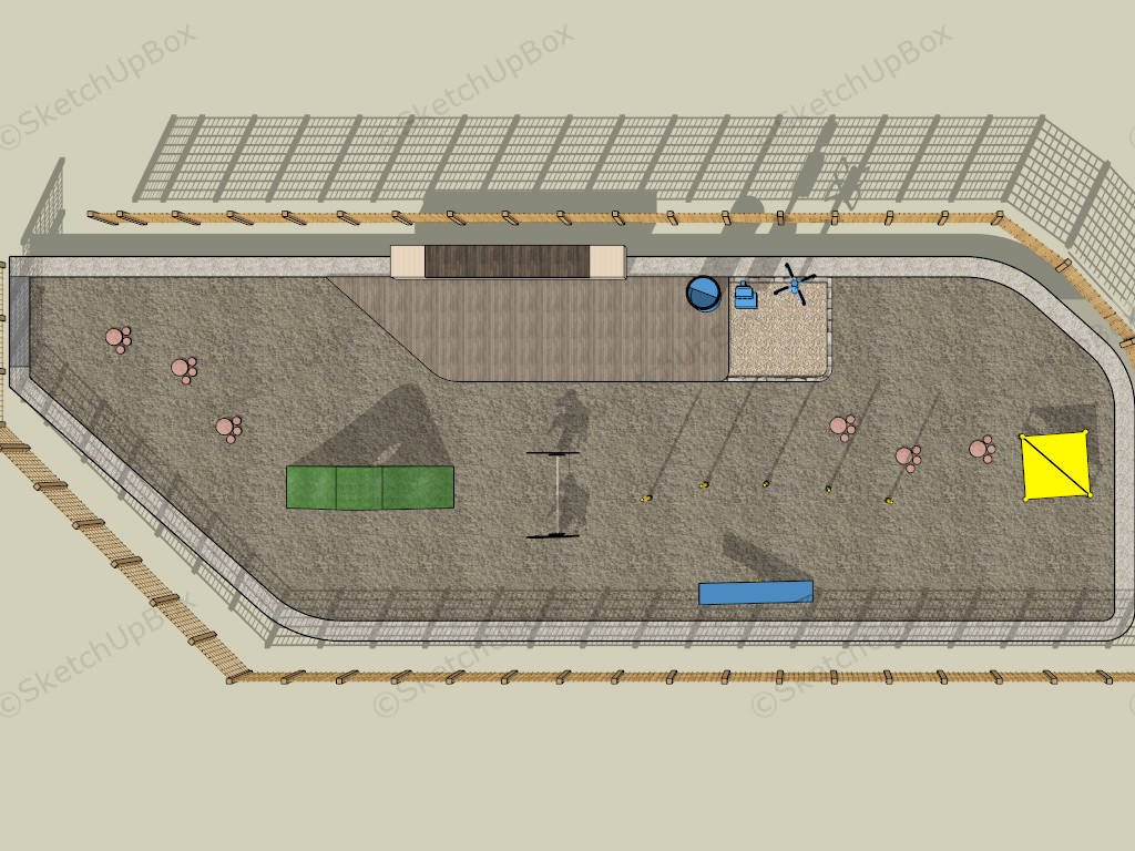 Dog Agility Park Equipment sketchup model preview - SketchupBox