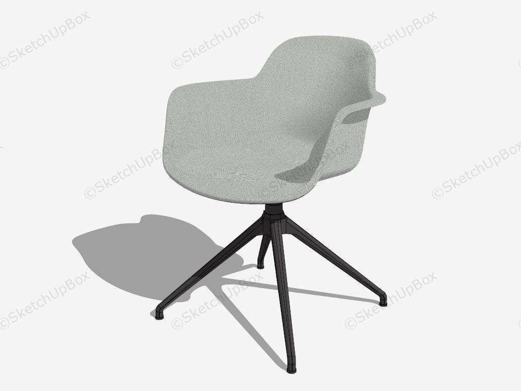 Office Fiber Armchair sketchup model preview - SketchupBox
