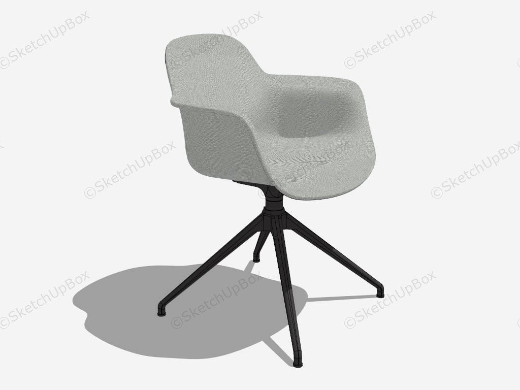Office Fiber Armchair sketchup model preview - SketchupBox