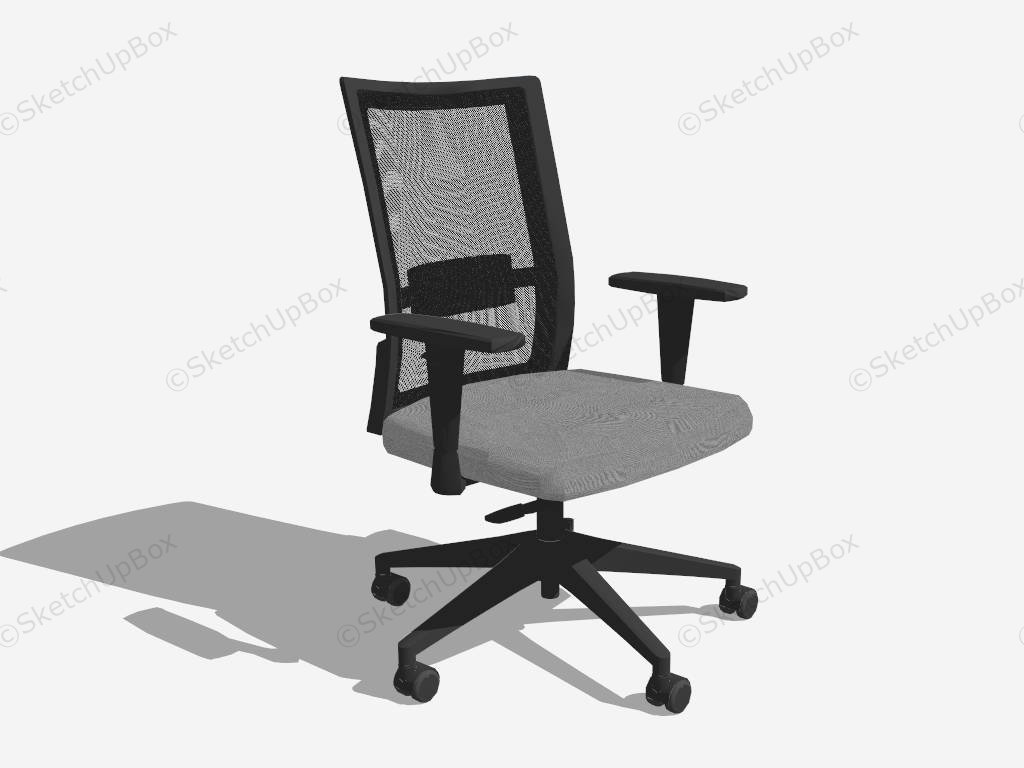 Mesh Back Task Chair sketchup model preview - SketchupBox