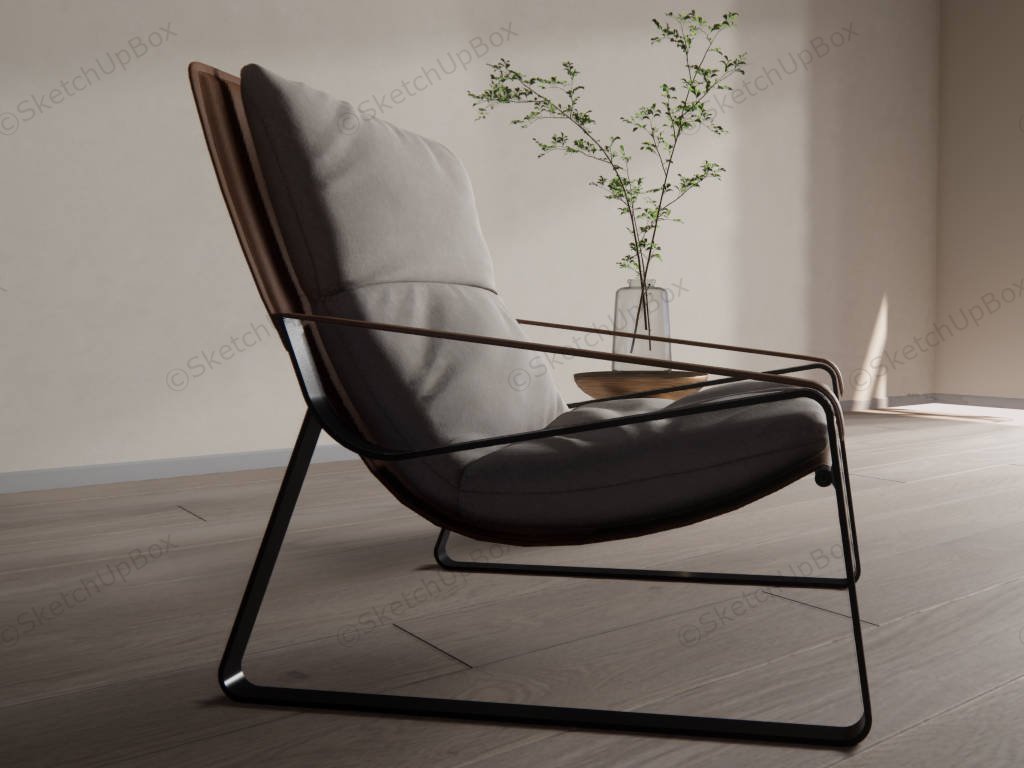 Accent Chair And Side Table sketchup model preview - SketchupBox